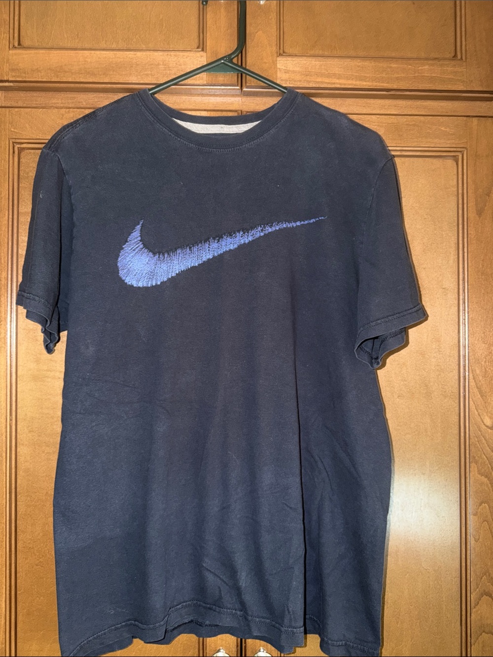 Vintage Nike Shirt Mens Large Gray graphic Swoosh Cotton Tee T Sports 90s